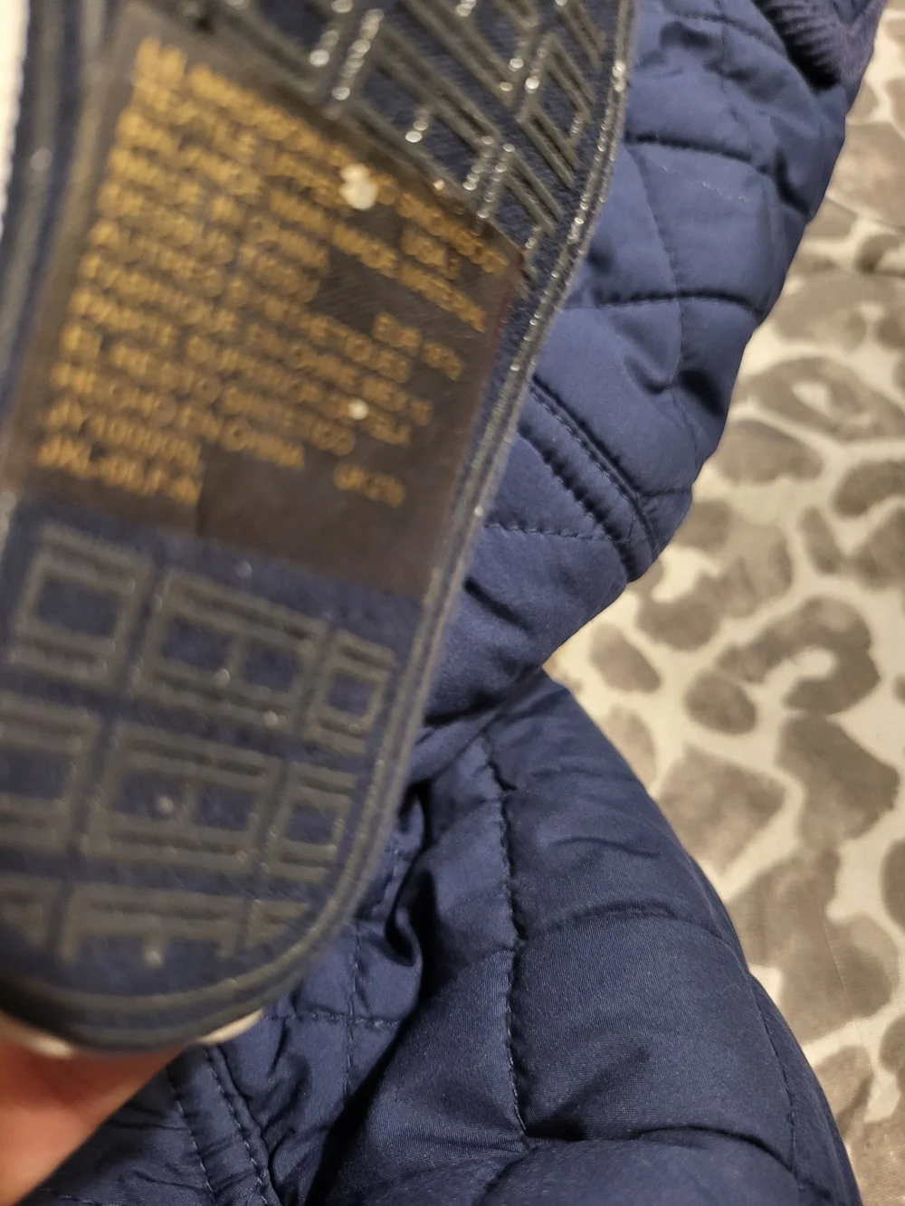 Ralph Lauren Quilted Navy Hooded Baby Bunting Snowsuit